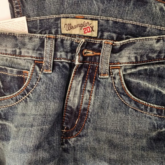 Kids Young Adult Wrangler 20X Extreme Relaxed Straight Leg Jeans NWT 14 Slim - Picture 5 of 6